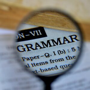 A crash course in English grammar